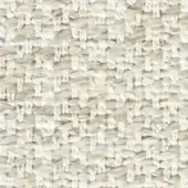 Cream looped weave fabric texture displaying a dense, irregular grid pattern with tonal variations and a visible product label.
